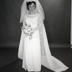 2195- Connie Percival wedding dress June 17 1968