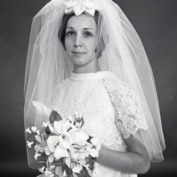 2218- Linda Robinson wedding dress July 17 1968
