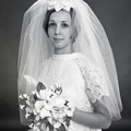 2218- Linda Robinson wedding dress. July 17, 1968