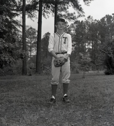 1919- Virgil Wall's son in baseball uniform, May 6, 1967