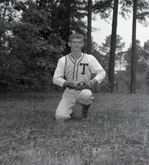 1919- Virgil Wall's son in baseball uniform, May 6, 1967