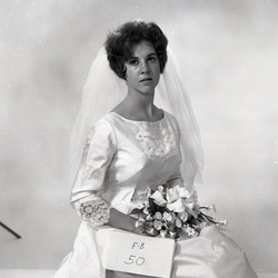 1993- Gilda Wall wedding dress test shots October 14 1967