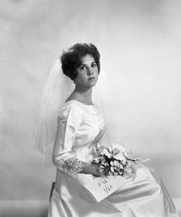 1993- Gilda Wall wedding dress test shots, October 14, 1967