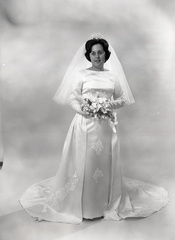 2027- Sandra Timmerman, wedding dress, December 6, 1967