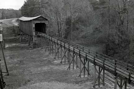 2035- Long Cane Covered Bridge after overhaul work, December 25, 1967