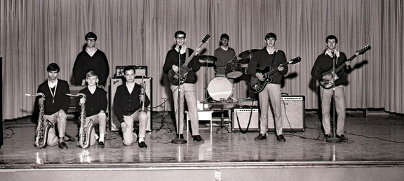 2039/P- MHS Yearbook Photos, Tracy Dorn's band, October 19, 1967