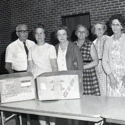2252- Red Cross packs boxes for McCormick service men September 20 1968