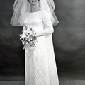 2254- Melanie Craycraft wedding dress, September 22, 1968