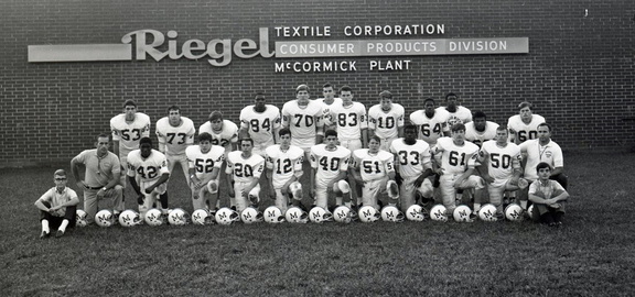 2291- MHS Football team at Riegel, November 4, 1968