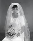 2297- Cynthia Fleming wedding dress, November 9, 1968
