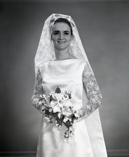2313- Linda Campbell wedding dress, December 3, 1968