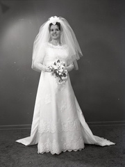 2403- Sarah Wilder wedding dress, March 21, 1969