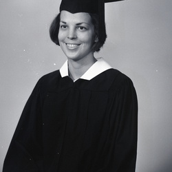 2444- Martha Rosenswike cap and gown May 10 1969