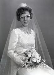 2445- Gail Lamb wedding dress, May 10, 1969