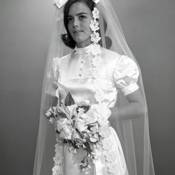 2448- Linda Holloway wedding dress May 22 1969