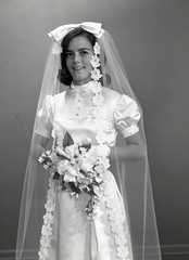 2448- Linda Holloway wedding dress, May 22, 1969