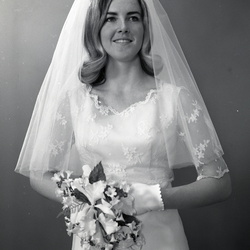 2452- Alice Mitchum wedding dress May 14 1969