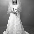 2455-  Lindia Simons wedding dress, Thomson, GA, May 16, 1969
