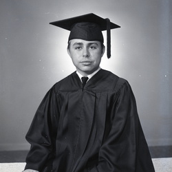 2463- Rudy Brown cap and gown May 21 1969