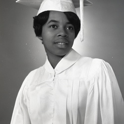 2470- Rose Gildchrist cap and gown May 24 1969