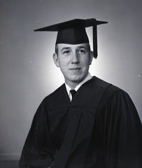 2475- Wayne Sellers cap and gown, May 26, 1969