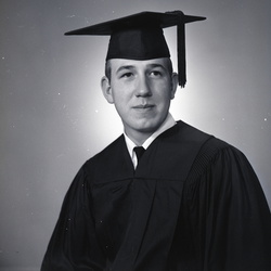 2475- Wayne Sellers cap and gown May 26 1969