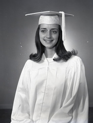 2477- Teresa Jennings cap and gown, May 24, 1969