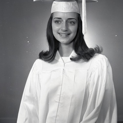2477- Teresa Jennings cap and gown May 24 1969