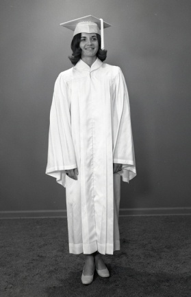 2479- Sandra McDaniel, cap and gown, May 27, 1969