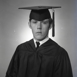 2483- J E Timmerman cap and gown Edgefield May 28 1969