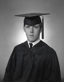 2483- J E Timmerman cap and gown Edgefield, May 28, 1969