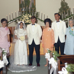 2495- Linda Holloway wedding Lincolnton June 7 1969