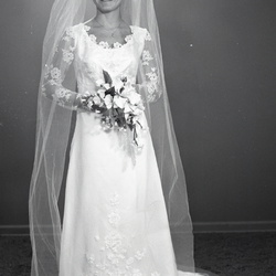 2498- Lena Walton wedding dress June 17 1969