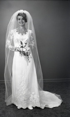 2498- Lena Walton wedding dress, June 17, 1969