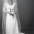2498- Lena Walton wedding dress, June 17, 1969