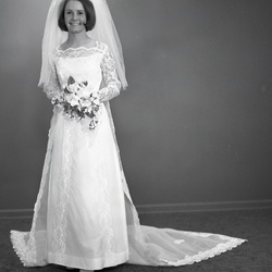 2499- Annie Mae Gilchrist wedding dress June 18 1969