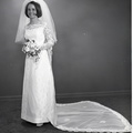 2499- Annie Mae Gilchrist wedding dress, June 18, 1969