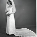 2499- Annie Mae Gilchrist wedding dress, June 18, 1969