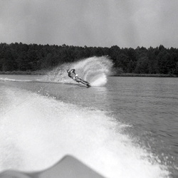 2516- Johnny and JC Brown skiing on Clark Hill Lake July 13 1969