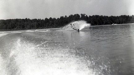 2516- Johnny and JC Brown skiing on Clark Hill Lake, July 13, 1969