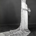 2517- Nancy McWhorter wedding dress, July 14, 1969