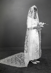 2517- Nancy McWhorter wedding dress, July 14, 1969