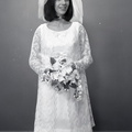 2539- Melissa Winn, wedding dress, August 20, 1969