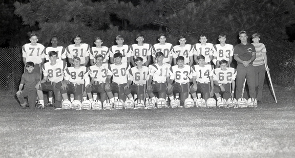 2576- MHS Jr Varsity Football Team, October 9, 1969