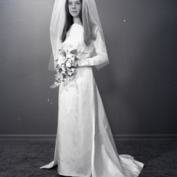 2607- Sue Britt wedding dress November 20 1969