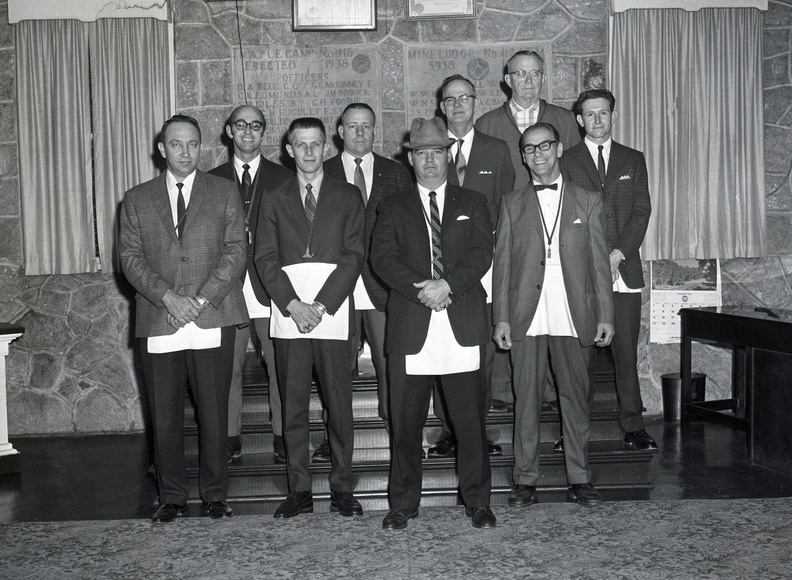 2656- Mine Lodge A F M Officers, February 2, 1970