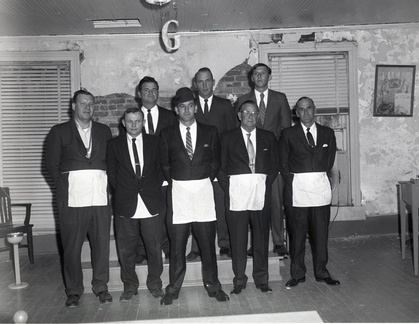 2686- Parksville A F M Lodge officers, February 27, 1970