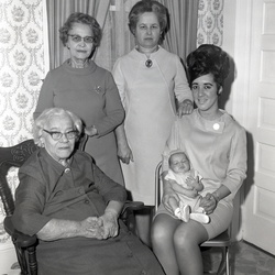 2691- Mrs W W Brock Five Generations March 29 1970