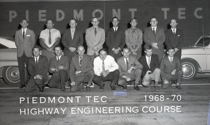 2704- Piedmont Tec Highway Engineering Class, April 14, 1970