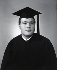 2726- Brice Stone cap and gown photo, May 7, 1970